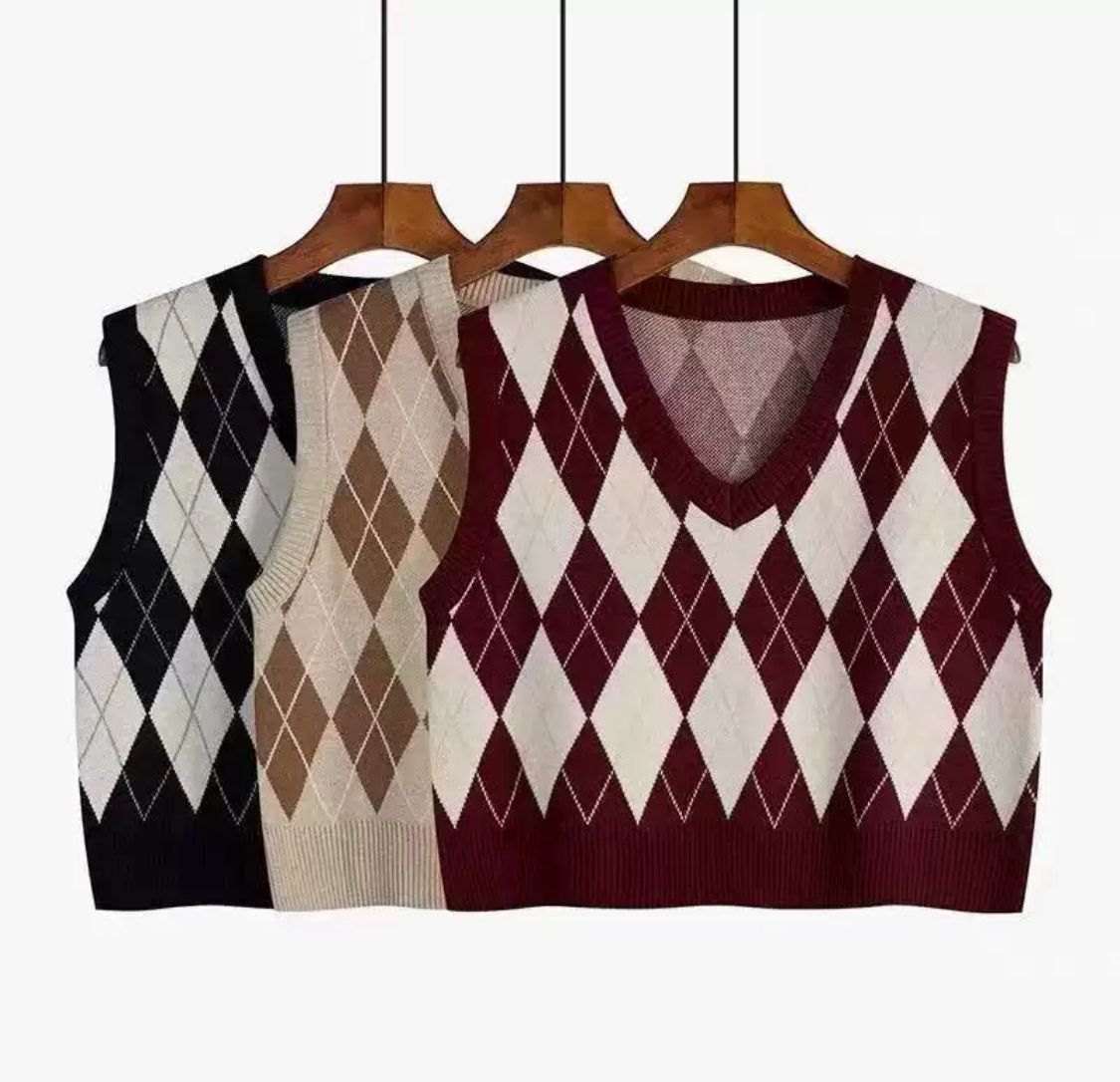 Plaid vests